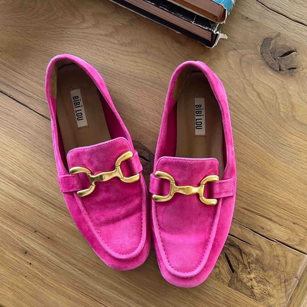 BIBI LOU Pink Loafers